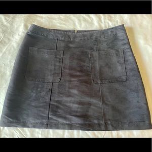 Black Suede Skirt